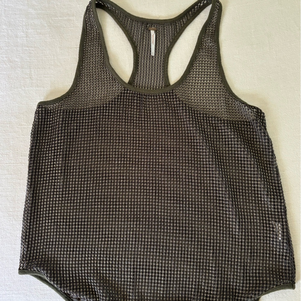 Free People Green Racerback Tank - Picture 3 of 6